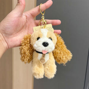 Llavero de Peluche Suave con Forma de Cachorro de <span class=keywords><strong>Cocker</strong></span> <span class=keywords><strong>Spaniel</strong></span>, Creativo y Popular en Internet, Adorno para Bolsos, Venta al por Mayor - Product Image 2