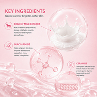 Masque facial éclaircissant au lait d'ânesse et à la niacinamide Aichun, hydratant, éclaircissant, unifie le teint, masques en feuille pour le visage, vente en gros