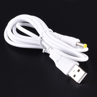 Cable de Alimentación de CC de 1 m, 2 A, 5 V, Cable de CC de Cobre con Conector USB Macho a 4.0*1.7 mm