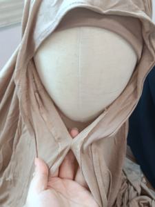 30カスタムインスタント磁気豪華コットンジャージー同色弾性チューブキャップセットスカーフ便利なHijabsでStock190 * 80cm - Product Image 2