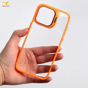 Capa de telefone transparente anti-choque e à prova d'água para o iPhone 15 Pro Max Design elegante e transparente para proteção do celular