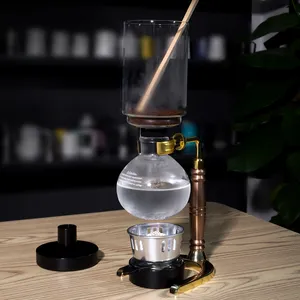 3 tassen 5 tassen tischplatte borosilikat glas siphon ausgleichs-siphon kaffeemaschine