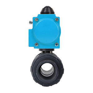 DN50 2 pulgadas <span class=keywords><strong>3</strong></span> V 12V 24V 220V AC de plástico de PVC verdadera unión válvula de bola con de actuador neumático - Product Image 6