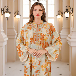 <span class=keywords><strong>Djellaba</strong></span> musulmane Vêtements pour femmes DUBAI Robe turque Broderie Mode pour femmes Vente en gros - Product Image 2
