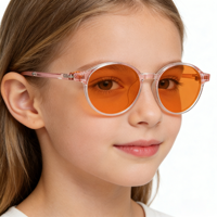 Lunettes anti-lumière bleue pour enfants et adolescents, verres orange, verres rouges, lunettes de protection contre la lumière bleue, filtre anti-lumière bleue