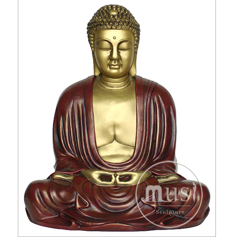 MUSI 대형 야외 동남아시아 불교 종교 금속 청동 불상 앉아 큰 크기 조각