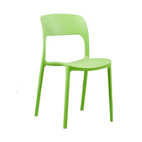 Chaise de salle à manger en plastique bleu empilable bon marché de vente chaude