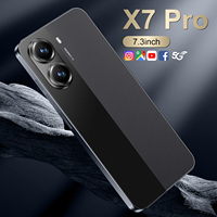 Prix d'Usine Téléphone Android 5G X7 Pro Écran HD 7,3 Pouces Caméra Arrière 108 Mpx Double SIM Wi-Fi 16 Go + 1 To Stockage Cellulaire LTE+CDMA Espagnol