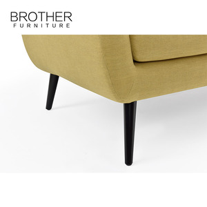Estilo Europeo <span class=keywords><strong>casa</strong></span> habitación en forma de l de tela + <span class=keywords><strong>abedul</strong></span> patas de madera del sofá chesterfield - Product Image 6