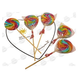 Wholesale Custom Halal Hard Candy Bulk <strong>Big</strong> Colorful Rainbow Swirl Lollipops Delicious Candy Fruit <strong>Sweet</strong> Flavors Sugar <strong>Bags</strong> - Product Image 4