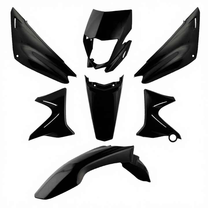 Yamaha XTZ125 Body Plastic Kit - Durable Fairing, Headlight Guard