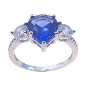 Anillo de Boda de Plata de Ley 925 con Tanzanita, Joyería de Plata al por Mayor - Product Image 6