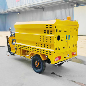 รถสามล้อไฟฟ้าแบบมีหลังคา 48 โวลต์ รับน้ำหนัก 300-400 กก. ใช้สำหรับขนส่งสินค้าและทำความสะอาดถนน - Product Image 4