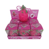Grande Simulation de Fruit Pitaya Moelleux à Rebond Lent, Jouet Anti-Stress à Presser, Boîte Mystère, Cadeau de Fête Décompression, Vente en Gros