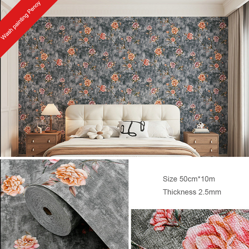 Laver la peinture pivoine