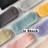 Chaussettes de Yoga et Pilates Antidérapantes en Coton pour Femme, Adhérence Optimale, Faible MOQ
