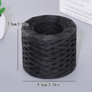 Corde creuse tressée en papier raphia coloré flexible Eco 200m pour emballage, artisanat DIY et décorations - Product Image 3