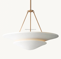 Nouveau design de suspension en plâtre de haute qualité Design européen îlot de cuisine salle d'étude lustre pendentif