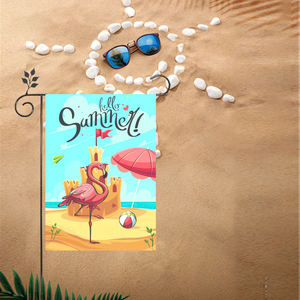 Producto promocional 30x45cm Lino engrosado Bandera de jardín personalizada decorativa para exteriores de doble cara - Product Image 5