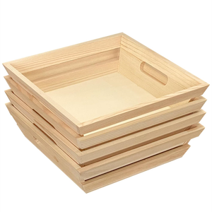 Tự làm thủ công bằng gỗ hộp gỗ lồng lưu trữ giỏ cho các loại trái cây rau - Product Image 2