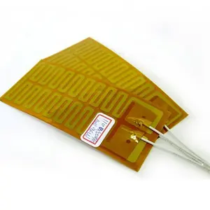 7w özelleştirilmiş poliimid kapton ısıtma elemanı 12 volt pi film kızılötesi ısıtıcı
