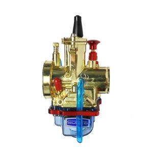 Carburador Modificado para Motocicleta PWK28/30/32/34mm, Cubierta de Base Dorada y Azul Transparente, CNC de Alta Velocidad para Motores de Gran Cilindrada - Product Image 4