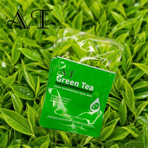 Etiqueta privada Té verde Hoja de ácido hialurónico refrescante Mascarilla facial Todo Tipo de Piel Cuidado DE LA PIEL Hidratante Nutrición profunda - Product Image 4