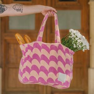 Bolso de hombro ecológico y a la moda, bolso de mano de alta gama, bolso de compras a rayas para mujer OEM - Product Image 3