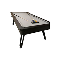 Table de billard professionnelle de 7 pieds pour l'intérieur/l'extérieur, table de billard à neuf boules en caoutchouc durable moderne, vente chaude, personnalisable pour la famille et le club