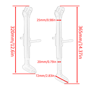 Soporte de soporte lateral para motocicleta XXUN para YAMAHA <span class=keywords><strong>Tenere</strong></span> 700 2019-2024 2019 2020 2021 2022 <span class=keywords><strong>2023</strong></span> 2024 - Product Image 6