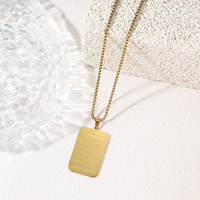 Collar de Acero Inoxidable con Colgante Rectangular de Ayatul Kursi, Verso Religioso del Corán, Joyería de Moda Islámica Árabe Musulmana