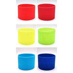 Manchon isolant en silicone antidérapant à grain croisé pour tasses en verre – <span class=keywords><strong>Protection</strong></span> pour tasses à thé et à eau - Product Image 3