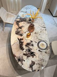 Dalle de quartzite de luxe blanc naturel poli de haute qualité avec des veines naturelles de conception pour une utilisation en intérieur pour fond de table à manger - Product Image 3