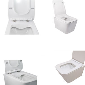 Sedile WC in ceramica di alta qualità con tazza a brida e sedile standard UF, senza cassetta di scarico nascosta, sanitario portatile, offerta settimanale - Product Image 2