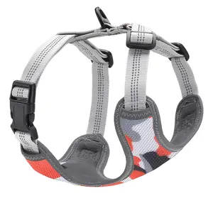 Pet Supplies Manufacturers Wholesale Pet Harness And Leash Set Reflective Nylon No Pull Dog Harness