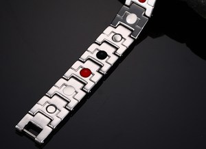 Gouden 304L roestvrijstalen Quantum Energy armband Japanse magnetische energie armband Negatieve ionen wellness Tiens energie armband - Product Image 2