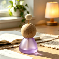 Flacon diffuseur de luxe en verre dépoli de 8 ml, vide, pour parfums et huiles essentielles d'aromathérapie