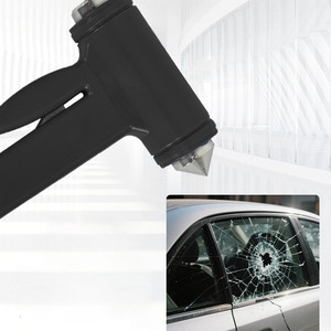 Aikun Marteau de sécurité pour voiture Outil d'évacuation d'urgence Brise-vitre de voiture et coupe-ceinture de sécurité Métal + ABS - Product Image 1