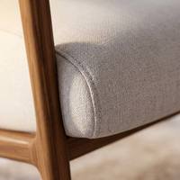 Moderner Goldener Teakholz Umweltfreundlicher Einzelsessel Designer-Freizeitstuhl für Hotel Zuhause Büro Villa Wohnzimmer