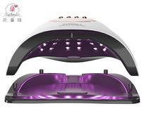 Le plus récent professionnel 180W lumière rouge durcissement Gel Nail Art outils Salon Table manucure Machine soleil Uv sèche-ongles UV LED lampe à ongles