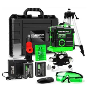 Wholesale Professional Line Laser Level 3d 12 lines 360 green laser level self-leveling with 1/2 batteries