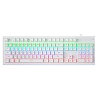 LEAVEN K880 Original 104-Key RGB Backlit Wired USB Gaming Mechanical Numeric Keyboard with Customizable Keycap Colors