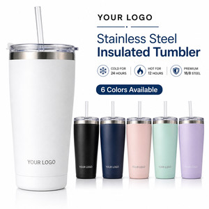 Custom Logo 30oz Slim Vacuum Tumbler Stainless Steel Insulated Travel Mug Reusable Coffee <b>Cup</b> with Straw for Hot Cold Drinks - Product Image 1