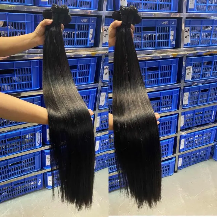 Tenunan rambut manusia kelas 11a Aliexpress, remy 40 inci bundel rambut manusia Brasil, ekstensi rambut manusia peruvian virgin 40 inci