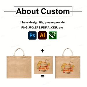 Bolsa de Yute Grande Personalizada con Logotipo como Regalo para Empleados - Product Image 3