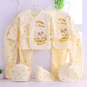 7 piezas ropa niño 0-3 meses 100% algodón manga larga ropa Conjuntos recién nacido bebé regalo conjunto - Product Image 6