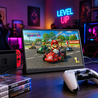 Monitor Portátil de 15.6 Pulgadas 1080P FHD 60Hz con Altavoz, HDMI, USB-C, Segunda Pantalla para Laptop, Juegos y Teléfono