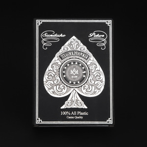 <span class=keywords><strong>Jeu</strong></span> de cartes de poker en PVC avec bord décoratif gaufré, étanche et lavable, pour les réunions à domicile - Product Image 6