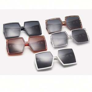 Gafas de Sol de Moda Vintage 2020 para Mujer, Gafas de Sol Negras Extra Grandes con Protección UV400, Montura Cuadrada Grande - Product Image 6