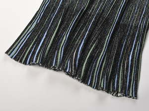 Nuovo Arrivo 2026: <span class=keywords><strong>Abito</strong></span> <span class=keywords><strong>Estivo</strong></span> da <span class=keywords><strong>Donna</strong></span> in Maglia, Stile Francese Romantico, Elegante a Righe, Vestito <span class=keywords><strong>Midi</strong></span> Casual con Volant - Product Image 3